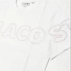 LACOSTE アシンメトリー ビックロゴ　半袖Tシャツ　バックワニロゴ　Ｍのサムネイル