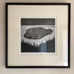 木版画 石鎚 Syozo J 1994年 額装 木版画 石鎚 Syozo J 1994年 額装 - メルカリ