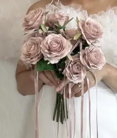 ウェディング　アーティシャルフラワー　ブーケ　ブートニア　結婚式