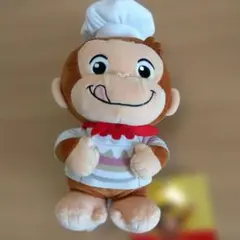 10時半迄999円！おさるのジョージ　ぽってりぬいぐるみおしごとシリーズ　ケーキ