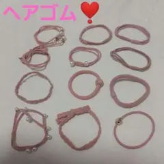 12点❕ヘアゴム 髪ゴム おしゃれ 上品 パール リボン ピンク 発表会