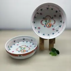 九谷焼　花柄皿セット