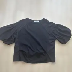 PRIORITY パフスリーブ カットソー ブラックのサムネイル
