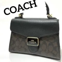 美品　コーチ　ペッパーサッチェル　ショルダーバッグ　2way シグネチャー