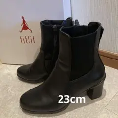 フィットフィット fitfit ショートブーツ 本革 サイドゴア23cm