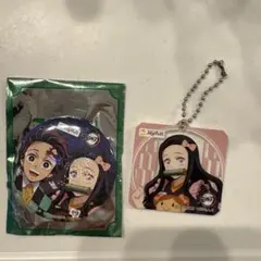 ジョイフル　鬼滅の刃　缶バッチ　アクリルキーホルダー　炭治郎　禰豆子