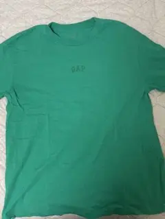 緑色 シンプル 半袖Tシャツ
