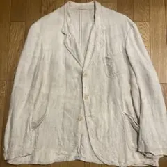 新品 定価14.5万 コルネリアーニ リネンジャケット 52 XL ヘリンボーン 