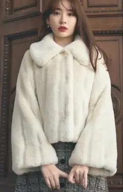 【試着のみ】HerliptoWinter Love Faux Fur Coat