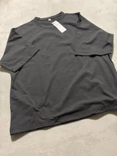 ジーユー　GU ドライストレッチ　ボクシーT 五分袖　Mサイズのサムネイル