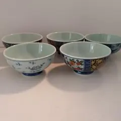 未使用品　特選有田焼 陶器 飯碗 5個セット