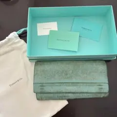 Tiffany & Co. 青緑色 長財布のサムネイル