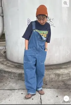 【試着のみ】【WEB限定】アサプロ　ペインターサロペット　ブルーカラー