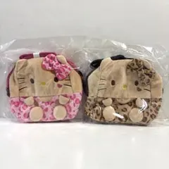 ハローキティ 日焼けキティ 保温保冷マルチショルダーバッグ ブラウン ピンク2種