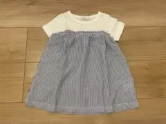 earth music&ecologyドッキングチュニックネイビーストライプ