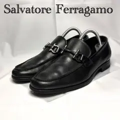 フェラガモ☆ビットローファー☆メンズ☆ブラック☆ガンチーニ☆本革☆238
