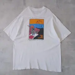 90s USA製　アメリカン・ロイヤル・バーベキュー　グラフィックTシャツ　白