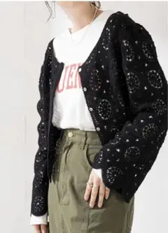 Discoat 【前後2WAY】カーディガン