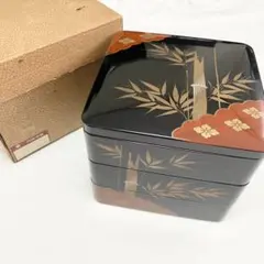 お値下げ 骨董 蛤型 金蒔絵 手提げ三段重 - メルカリ
