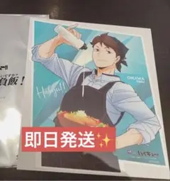 ハイキュー‼︎ 及川徹　大戸屋 ダイカット 描き下ろしビジュアルボード コラボ