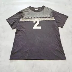 メゾンオープラスルカ レース ナンバリングTシャツ F チャコール 1507Hのサムネイル