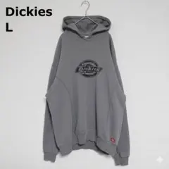 Dickies パーカー グレー L ビッグロゴ USA 古着 Y2K