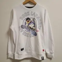 B ONE SOUL スウェット スノボダック 白 Mサイズ