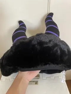 【タイムセール】ディズニーハロウィン　マレフィセント　ベレー帽　ディズニーランド