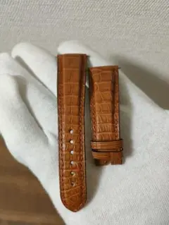 極美品 ブルガリ マットアリゲーター ベルト 時計 21mm-16mm