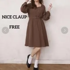 【NICE CLAUP】 柄アソートレトロミニワンピース