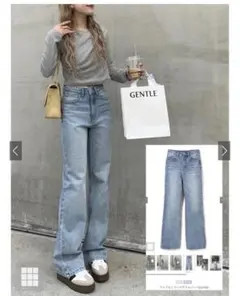 GRL セミワイドフレアパンツ　cu136