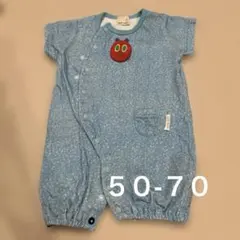 petit main はらぺこあおむし ロンパース　50-70サイズのサムネイル