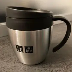 【UNIQLO】耐熱 ステンレスマグ シルバー&ブラック 新品未使用 非売品
