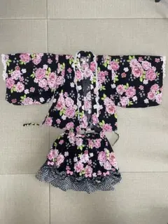花柄 着物風セット 110サイズ