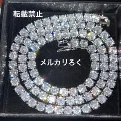 t-ace着用 18k gp czダイヤ テニスチェーン シルバー アバランチのサムネイル