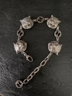 希少 GUCCI ガーデンキャットヘッド ブレスレット - メルカリ