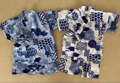 甚平 80 富士山模様　双子ちゃん