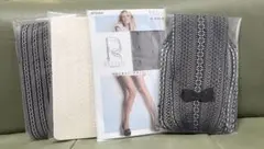 網タイツ S~L ブラックとアイボリー色の4足セット