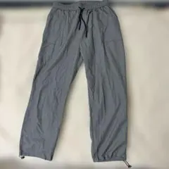 Neos グレー ドローコード ワイドパンツ