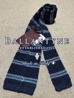 【新品】BALLANTYNE／バランタイン／シルクニットタイ／ボーダーストライプのサムネイル