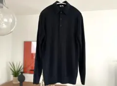 【状態良好】UNIQLO U ニットポロ ジョンスメドレー