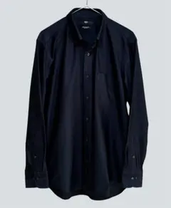 ユニクロ　長袖シャツ　ボタンダウン　スーパーノンアイロン　スリム　ジャージー