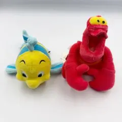 Disney ディズニー アリエル　フランダー セバスチャン ぬいぐるみセット