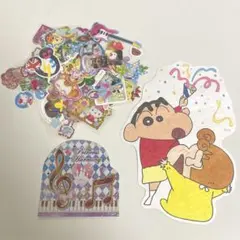 平成レトロ　フレークシール　おすそわけ　50枚超