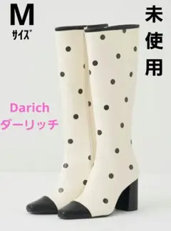 Darich ドット柄ロングブーツ 　23㎝　23.5㎝