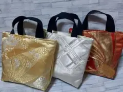 ハンドメイド帯リメイクバックトートバッグ3点No.133