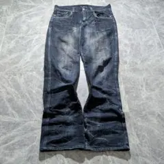 2011s NICOLE flare denim gimmick 髭 y2k - メルカリ