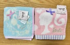未使用品　バービー　 タオル ハンカチ2枚セット