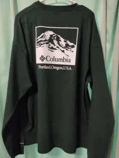 Columbia コロンビア 長袖Tシャツ ダークグリーン L