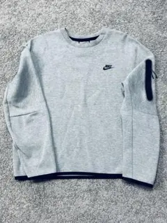 Nike グレー テックフリースプルオーバー XL ジッパーポケット付き